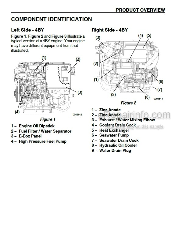 Photo 5 - Yanmar 4BY-150 4BY-150Z 4BY-180 4BY-180Z 6BY-220 6BY-220Z 6BY-260 6BY-260Z Operation Manual Marine Diesel Engine 0ABY0–G00101
