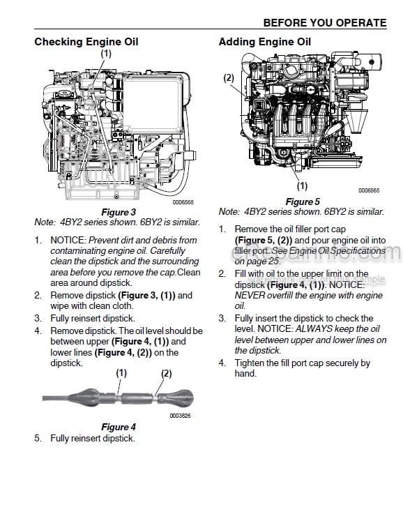 Photo 8 - Yanmar 4BY2-150 4BY2-150Z 4BY2-180 4BY2-180Z 6BY2-220 6BY2-260 6BY2-260Z Operation Manual Marine Diesel Engine