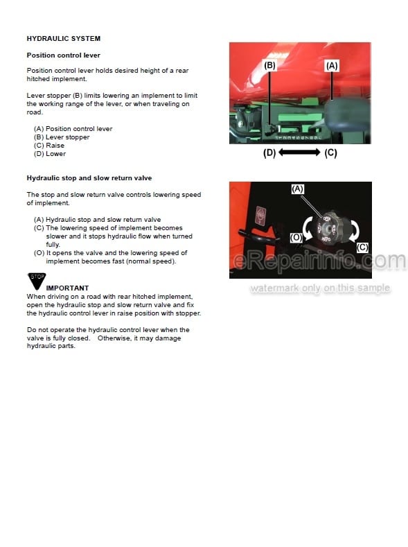 Photo 5 - Yanmar EF393T Operators Manual Diesel Tractor