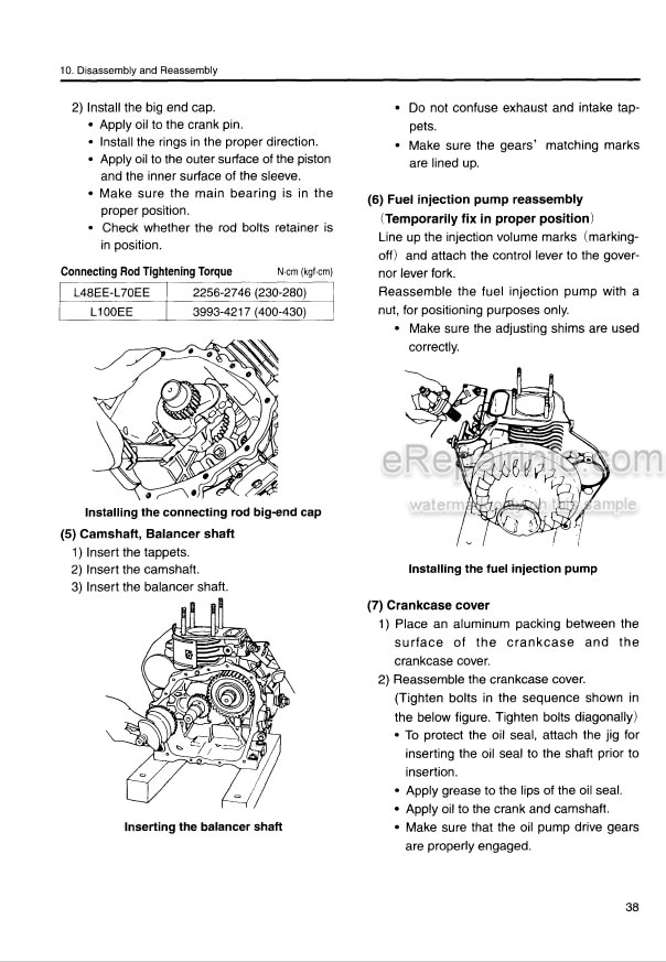 Photo 1 - Yanmar L48EE L70EE L100EE Service Manual Industrial Engine