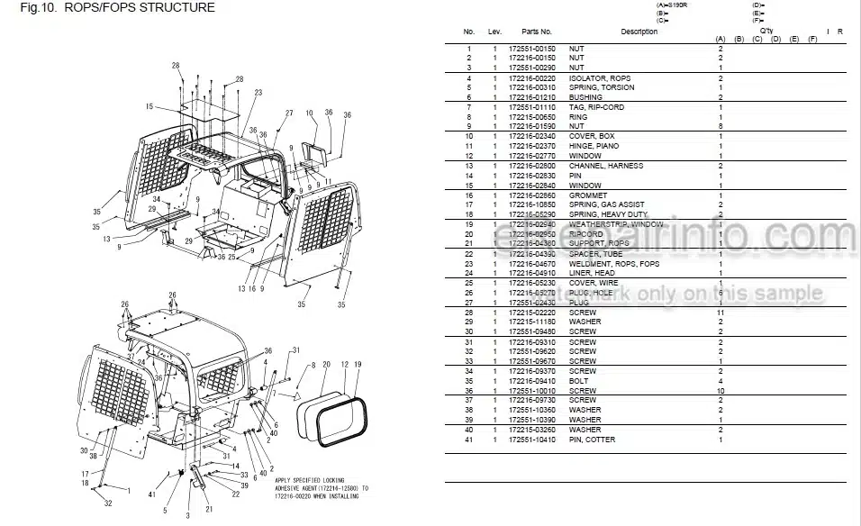 Photo 7 - Yanmar S165R-1 Parts Catalog Skid Steer Loader