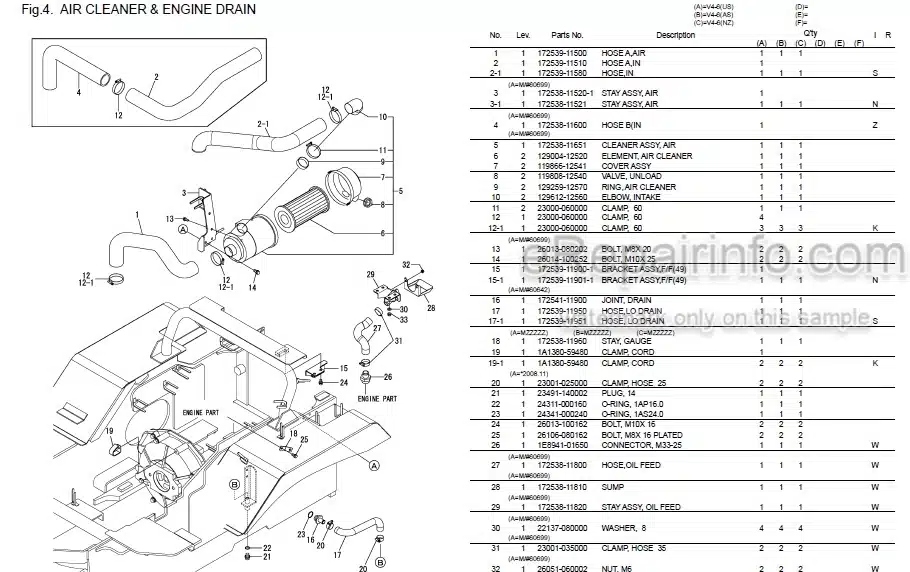Photo 6 - Yanmar S165R Parts Catalog Skid Steer Loader