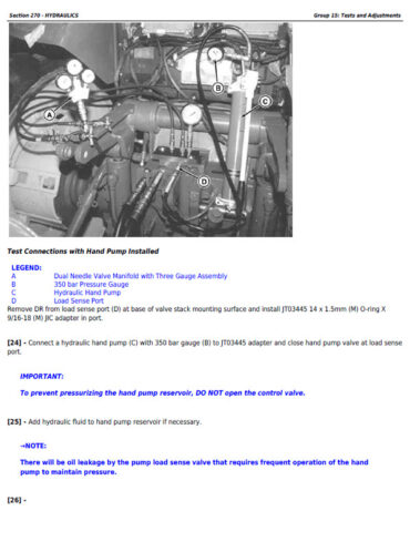 Photo 7 - John Deere 9460RT 9510RT 9560RT Repair Manual Tractor