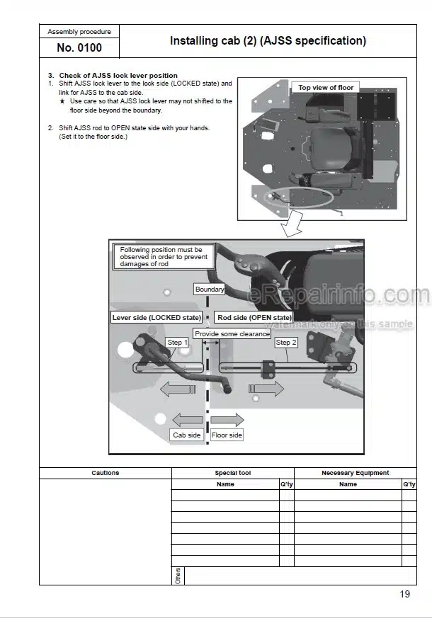 Photo 4 - Komatsu Galeo WA600-6R Field Assembly Instructions Wheel Loader GEN00073-01 SN 65001-