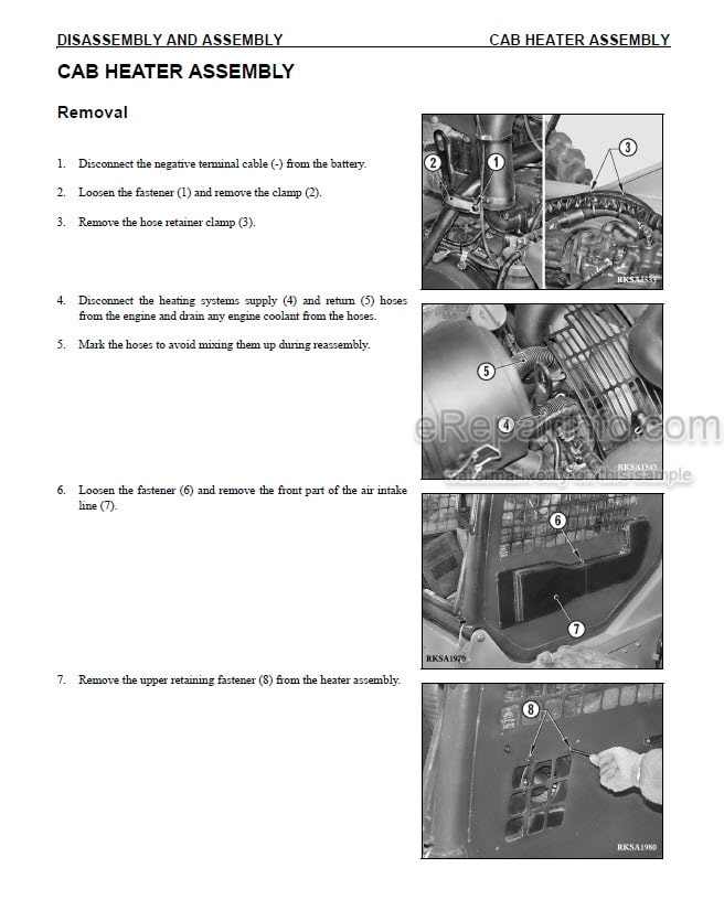 Photo 6 - Komatsu SK1026-5 Turbo Shop Manual Skid Steer Loader WEBM006000 SN 37CTF50001-