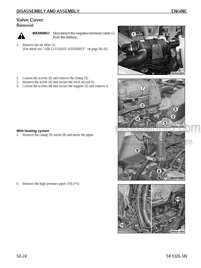 Photo 1 - Komatsu SK1026-5N Shop Manual Skid Steer Loader CEBM014201 SN A80001-