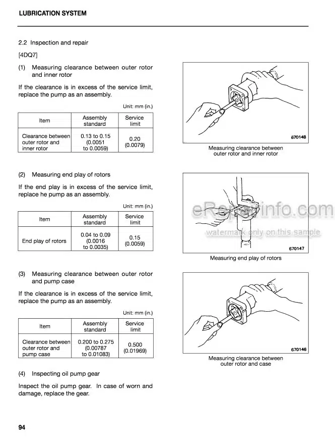 Photo 1 - Mitsubishi 4DQ7 S4S Service Manual Engine For FD10 FD14 FD15 FD18 Forklifts 99719-95100