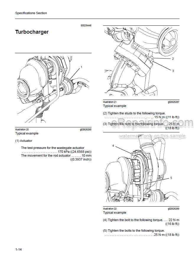 Photo 6 - Mitsubishi S4Q2 Service Manual Diesel Engine For FD10 FD14 FD15 FD18 Forklifts 99719-73100