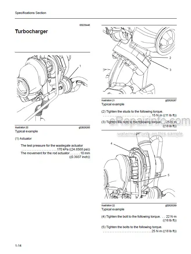 Photo 6 - Mitsubishi S4Q2 Service Manual Diesel Engine For FD10 FD14 FD15 FD18 Forklifts 99719-73100