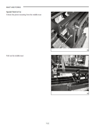 Photo 6 - Mitsubishi FB16KT FB18KT FB20KT Service Manual Forklift Chassis Mast And Options 99719-56100.pdf
