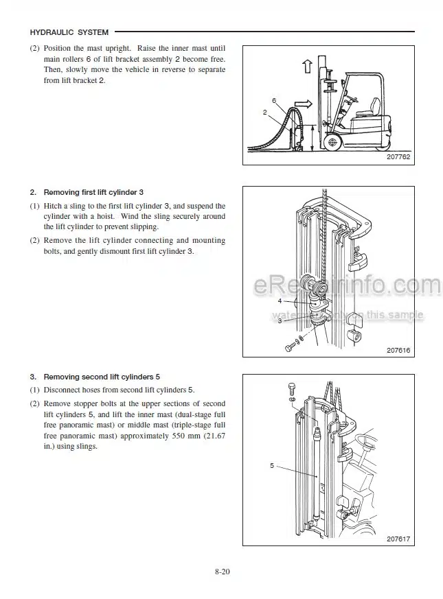 Photo 2 - Mitsubishi FB16KT FB18KT FB20KT Service Manual Forklift Chassis Mast And Options 99719-56100.pdf