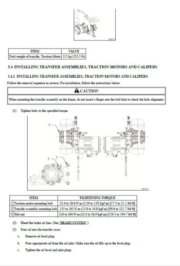 Photo 6 - Mitsubishi FB16KT FB18KT FB20KT Service Manual Supplement Options Forklift 99759-91100
