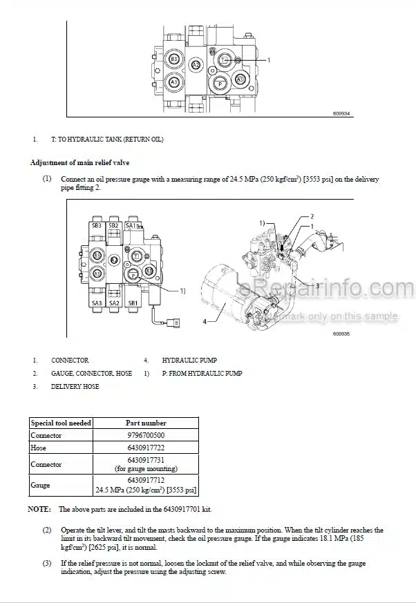 Photo 2 - Mitsubishi FBC23N FBC25N FBC25EN FBC25LN FBC30N FBC30LN Service Manual Forklift SMFEA-AFB30-190