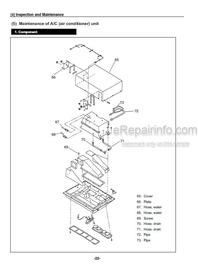 Photo 6 - Mitsubishi FD60 FD70 FD80 FD90 Service And Operation Manual Forklift Air Conditioner 99799-72100