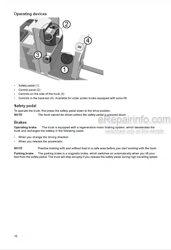 Photo 2 - Mitsubishi OPBL10N OPBL10NF OPBL10NV Operation And Maintenance Manual Lift Truck WWHOU-00011