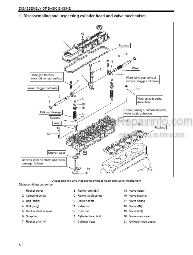 Photo 2 - Mitsubishi S6S-T Service Manual Diesel Engine For Forklift 99709-54100 99709-7B100