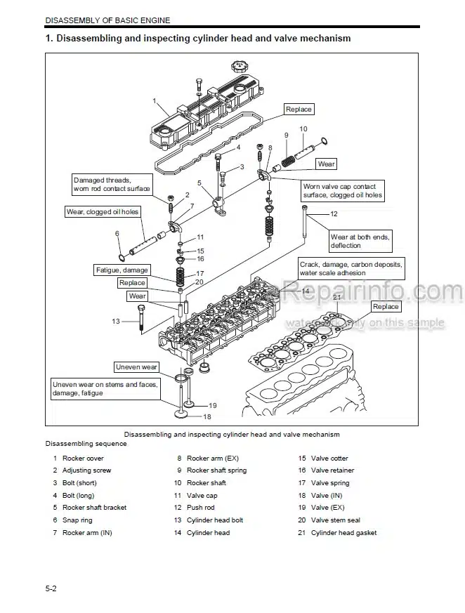 Photo 11 - Mitsubishi S6S-T Service Manual Diesel Engine For Forklift 99709-54100 99709-7B100