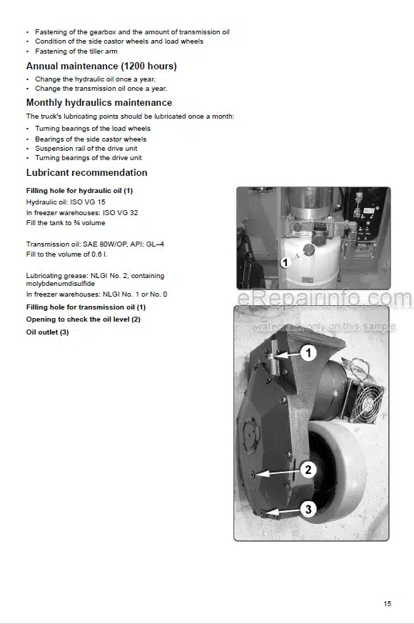 Photo 5 - Mitsubishi FB16KT FB18KT FB20KT Service Manual Supplement Options Forklift 99759-91100