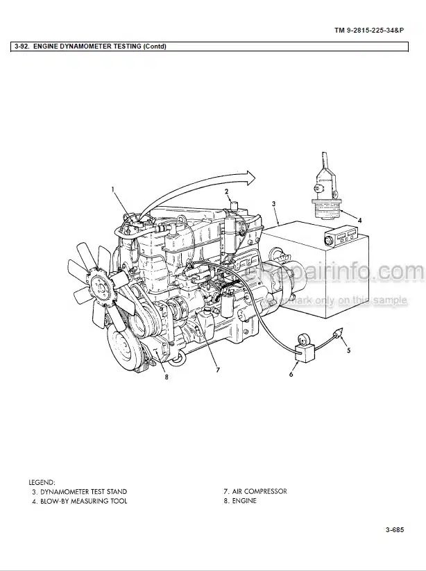 Photo 6 - Cummins NTC400BC2 Direct And General Support Maintenance Manual Engine TM92815226341