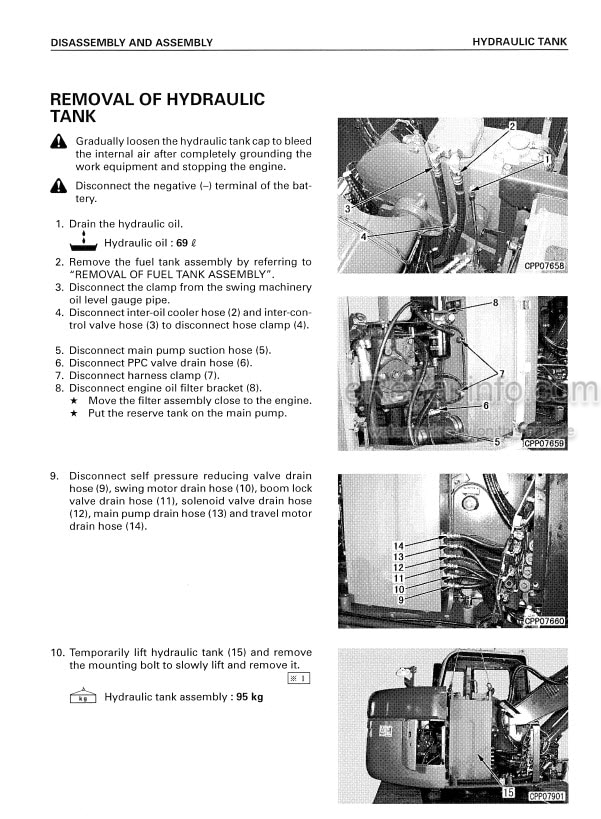 Photo 2 - Komatsu 158US-2 Shop Manual Hydraulic Excavator SEBM026504 SN 10001-
