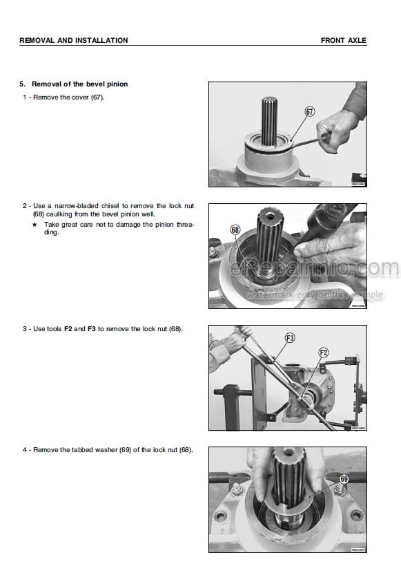 Photo 7 - Komatsu WB95R WB97R Repair And Maintenance Manual Backhoe Loader WEBM007700