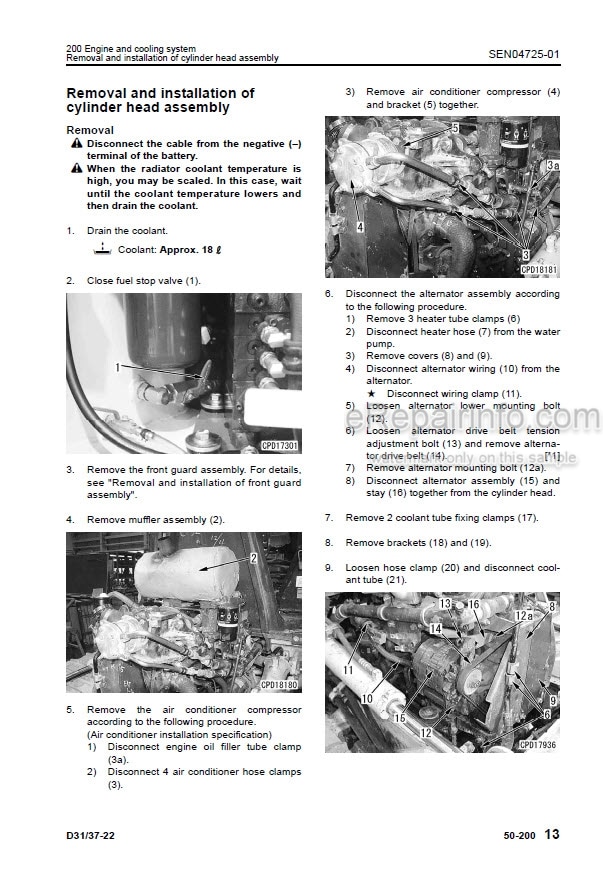 Photo 10 - Komatsu D31EX-22 D31PX-22 D37EX-22 D37PX-22 Shop Manual Bulldozer SN 60001-