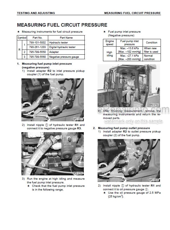 Photo 9 - Komatsu D3752A-5 Shop Manual Bulldozer SEBM023507 SN 18001-