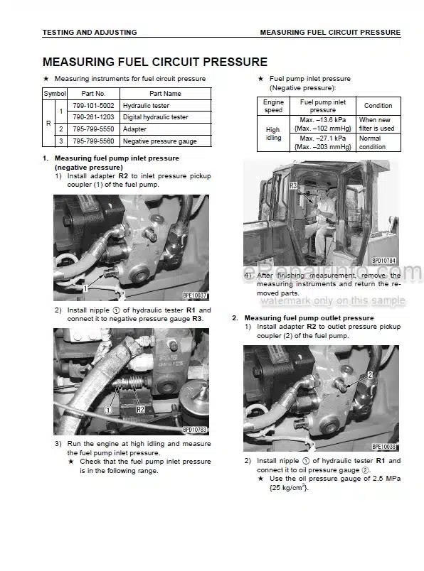 Photo 7 - Komatsu D155A-3 Shop Manual Bulldozer SEBM005305 SN 60001-