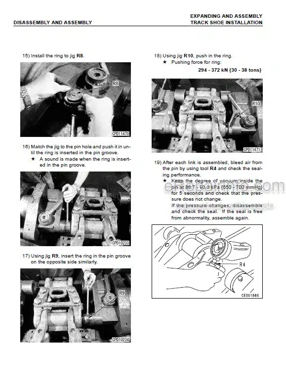Photo 1 - Komatsu D375A-5 Shop Manual Bulldozer SEBM035200 SN 18200-