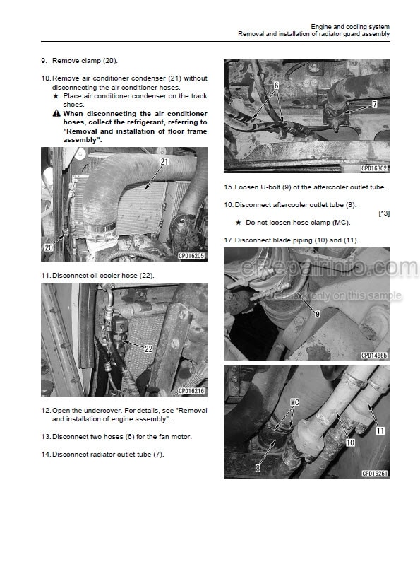 Photo 6 - Komatsu D455A-1 Shop Manual Bulldozer SEBM0198A05 SN 1013-