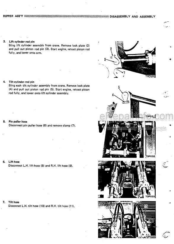 Photo 6 - Komatsu D275AX-5 Shop Manual Bulldozer SEBM025511 SN 20001-