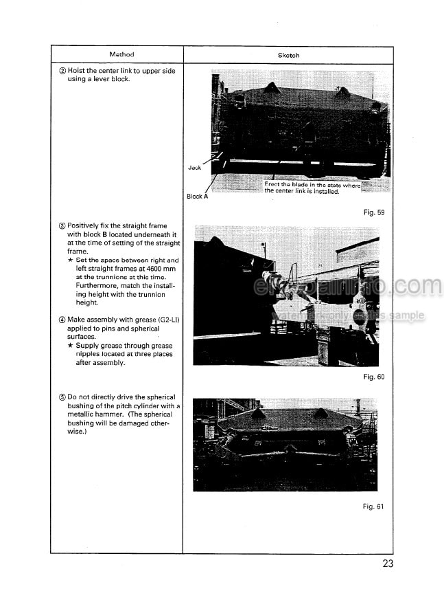 Photo 11 - Komatsu D575A-2 Field Assembly Instruction Super Dozer SEAWD00500 SN 10012-