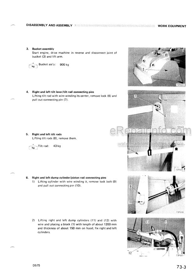 Photo 7 - Komatsu D55S-3 Shop Manual Dozer Shovel S55S3-BE2 SN 2008-