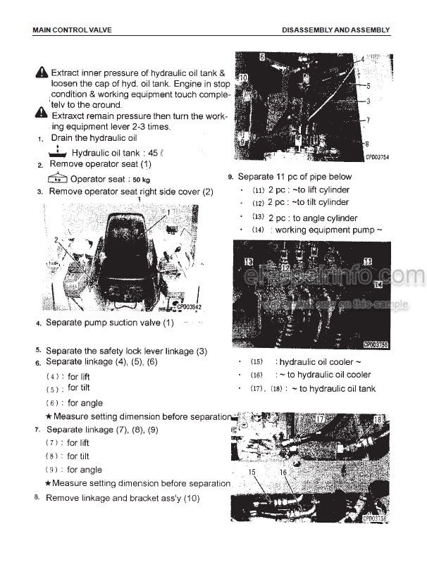 Photo 3 - Komatsu D68ESS-12 Shop Manual Bulldozer LEBMD68C00 SN J10001-