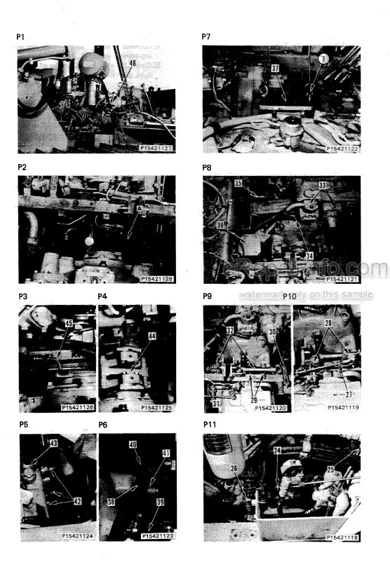 Photo 6 - Komatsu D85A-21 Shop Manual Bulldozer SEBM015C2104 SN 35001-