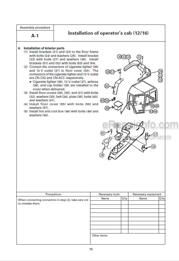 Photo 7 - Komatsu D575A-3 Field Assembly Instruction And Manual SEAW002700 SEAWD02700 Super Dozer SN 10101-