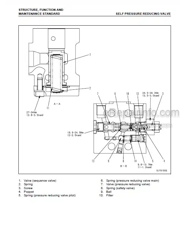 Photo 2 - Komatsu Galeo D65WX-15E0 Shop Manual Power Angle Power Tilt Dozer SEBM040800 SN 69001-