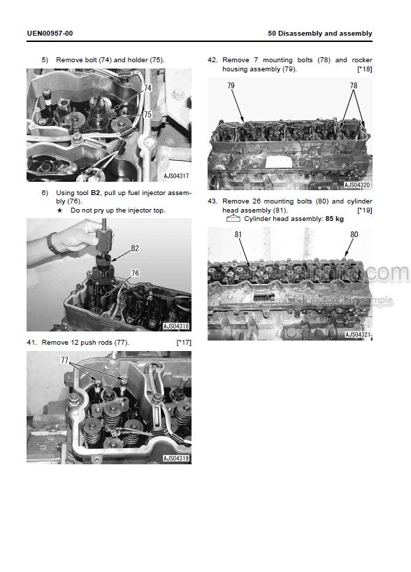 Photo 2 - Komatsu Galeo PC340LC-7 PC340NLC-7 Shop Manual Hydraulic Excavator UEN00262-00 SN K45001-