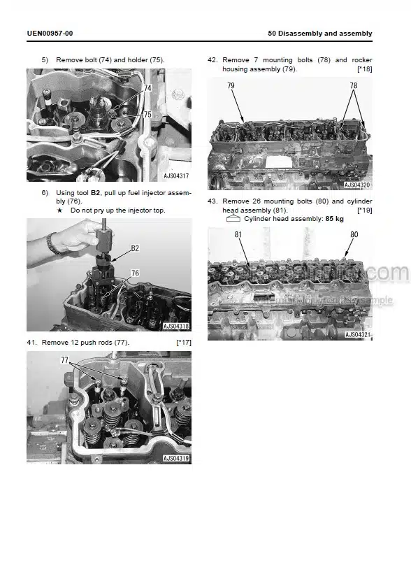 Photo 7 - Komatsu Galeo PC300LL-7L Shop Manual Hydraulic Excavator CEBM012100 SN A85001-