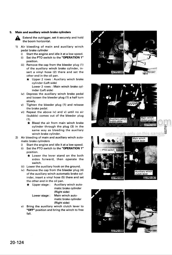 Photo 5 - Komatsu LW80-1 Shop Manual Crane SEBM003801 SN 10001-