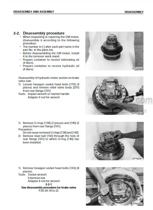 Photo 2 - Komatsu PC100-6 PC120-6 Shop Manual Hydraulic Excavator SEBM003307 SN 40001- 45001-