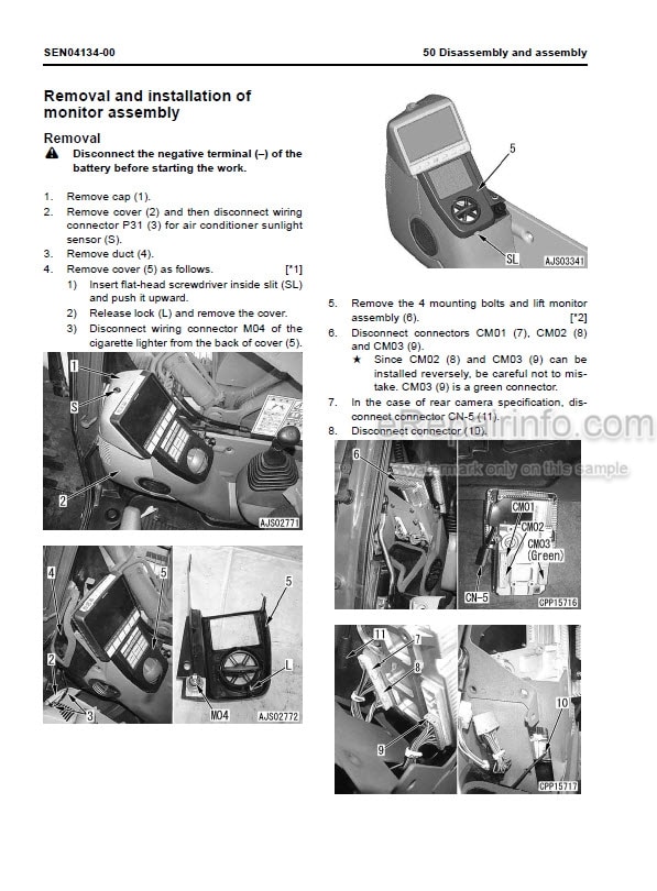 Photo 7 - Komatsu PC130-7 Shop Manual Hydraulic Excavator SEBM036303 SN 70001-