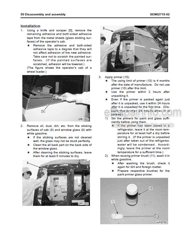 Photo 7 - Komatsu PC130-8 Shop Manual Hydraulic Excavator SEN03763-10 SN 80001-