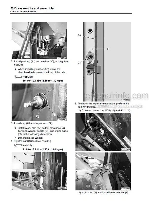 Photo 7 - Komatsu PC138US-8 PC138USLC-8 Shop Manual Hydraulic Excavator SEN01968-12 SN 20001-