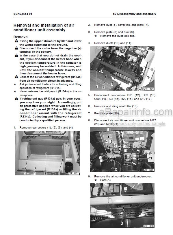 Photo 2 - Komatsu PC160LC-7E0 Shop Manual Hydraulic Excavator SEN01892-05 SN 20001-