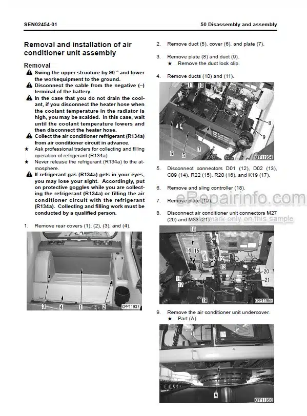Photo 7 - Komatsu PC160LC-7E0 Shop Manual Hydraulic Excavator SEN01892-05 SN 20001-