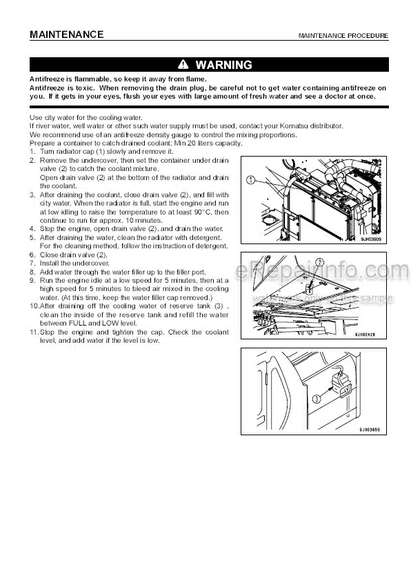 Photo 7 - Komatsu PC150LC-5 Shop Manual Hydraulic Excavator SEBMA021KD500 SN 6001- A70001-