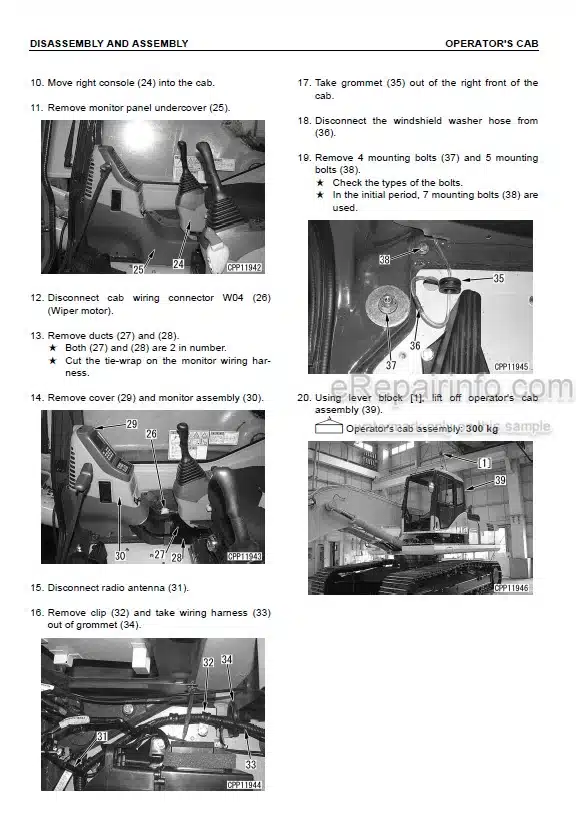 Photo 6 - Komatsu PC160LC-7E0 PC180LC-7E0 PC180NLC-7E0 Shop Manual Hydraulic Excavator UEN01892-04 SN K45001-