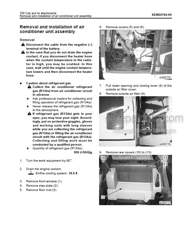 Photo 5 - Komatsu PC160LC-8 Shop Manual Hydraulic Excavator SEN04566-00TH SN C20001-