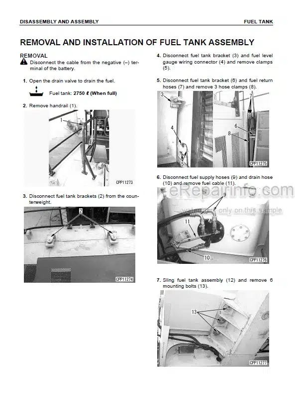 Photo 6 - Komatsu PC1800-6 Shop Manual Hydraulic Excavator SEBM027708 SN 10011 11002-